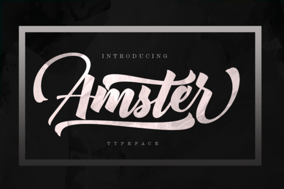 Amster: A Bold Brush Script for Modern Branding