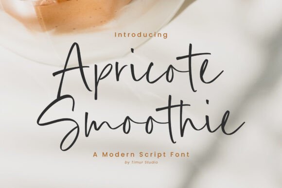 Apricote Smoothie: A Modern Script for Elegant Branding