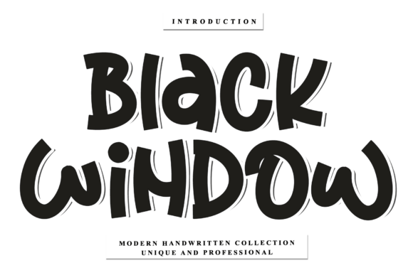 Black Window: A Rhythmic Script for Artisanal Branding