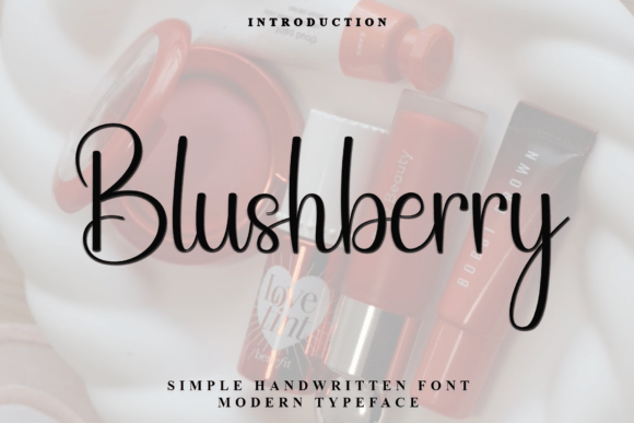Blushberry: The Handwritten Script Font with a Modern Edge