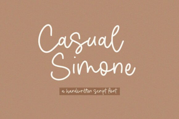Casual Simone: The Handwritten Font with a Friendly, Expressive Edge