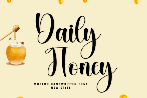 Daily Honey: A Handwritten Font for Modern Elegance