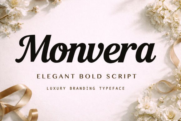 Monvera: A Bold Script Font for Modern Luxury