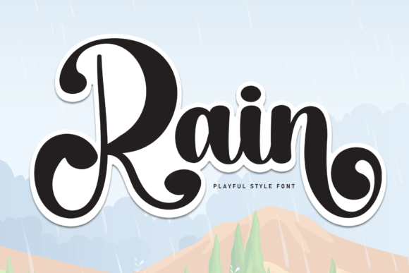 Rain: A Script Font That Brings Natural Elegance to Your Work