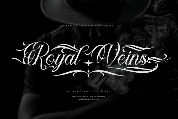 Royal Veins: A Script Font with Commanding Presence