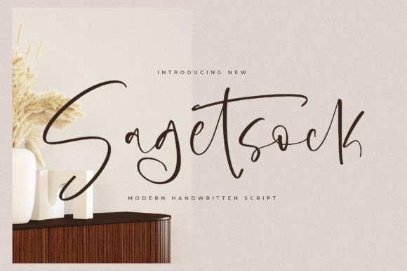 Sagetsock: The Modern Handwritten Script for Luxury Design