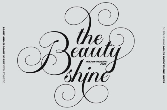 The Beauty Shine: A Font That Feels Like Custom Jewelry